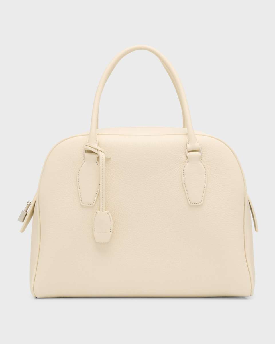 India 12.00 Top Handle in Deerskin Leather